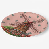 Assiettes En Carton Plaque papier Holland Tulips (Angle)