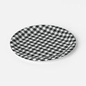 Assiettes En Carton Plaque papier Houndstooth (Angle)