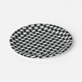 Assiettes En Carton Plaque papier Houndstooth (Angle)