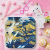 Assiettes En Carton Plaque papier Indigo SPWW (Fête)