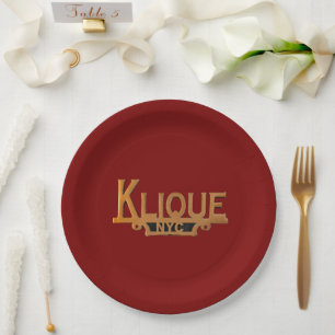 Assiettes En Carton Plaque papier KLIQUE PLAQUE Car Club