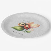 Assiettes En Carton Plaque papier Ladybug (Angle)