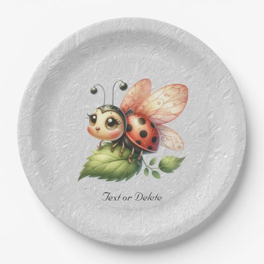 Assiettes En Carton Plaque papier Ladybug (Devant)