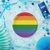 Assiettes En Carton Plaque papier LGBT Pride (Fête)