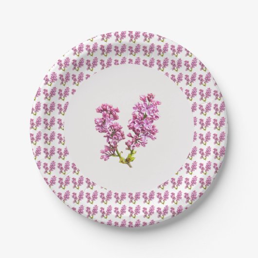 Assiettes En Carton Plaque papier - Lilacs multiples (vers. 2) (Devant)