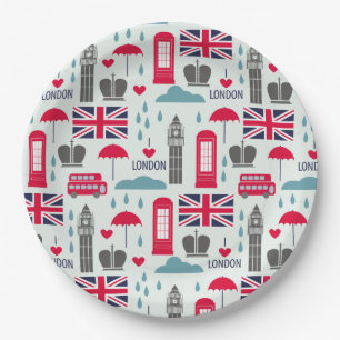 Assiettes En Carton Plaque papier Londres, Angleterre