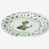Assiettes En Carton Plaque papier Lucky One Dinosaur st patrick (Angle)