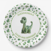 Assiettes En Carton Plaque papier Lucky One Dinosaur st patrick (Devant)