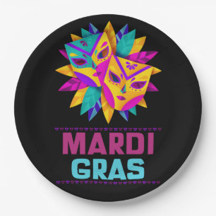 Assiettes En Carton Plaque Papier Mardi Gras Masques