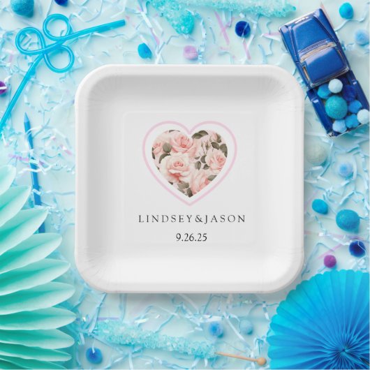 Assiettes En Carton Plaque papier mariage (Fête)