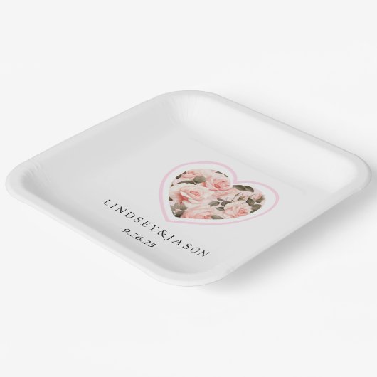 Assiettes En Carton Plaque papier mariage (Angulaire)
