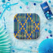 Assiettes En Carton Plaque papier Mariage africaine (Fête)
