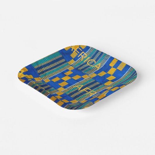 Assiettes En Carton Plaque papier Mariage africaine (Angulaire)