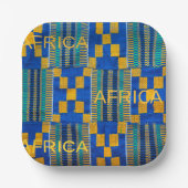 Assiettes En Carton Plaque papier Mariage africaine (Recto)