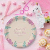 Assiettes En Carton Plaque papier Mariage personnalisée (Fête)