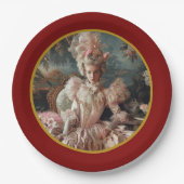 Assiettes En Carton Plaque Papier Marie Antoinette (Devant)