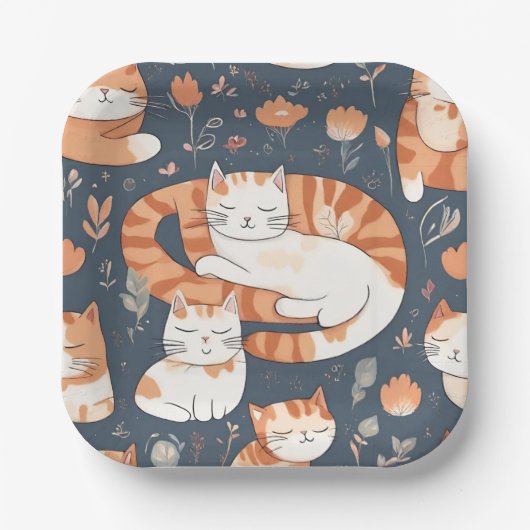 Assiettes En Carton Plaque papier MeoW (Recto)