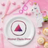 Assiettes En Carton Plaque papier Mistrot Chain Store (Fête)