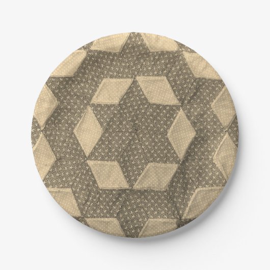 Assiettes En Carton Plaque papier - Motif bloc surface (Devant)