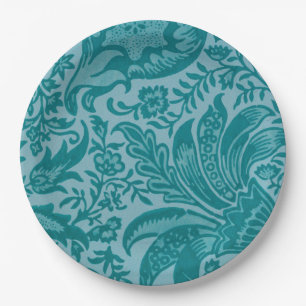 Assiettes En Carton Plaque papier Motif indien (par William Morris)