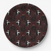 Assiettes En Carton Plaque papier Motif Vampire (Devant)