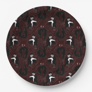 Assiettes En Carton Plaque papier Motif Vampire