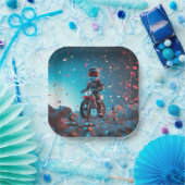 Assiettes En Carton Plaque papier moto | Fête d'anniversaire (Fête)