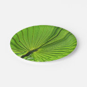 Assiettes En Carton Plaque papier - Palme tropicale (Angle)