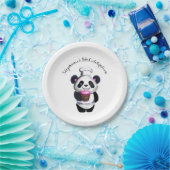 Assiettes En Carton Plaque Papier Panda Cute (Fête)
