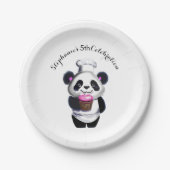 Assiettes En Carton Plaque Papier Panda Cute (Devant)