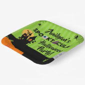 Assiettes En Carton Plaque Papier Papier Parabolique Halloween 9" (Angulaire)