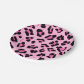 Assiettes En Carton Plaque papier papier recto-verso rose pâle (Angle)