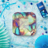 Assiettes En Carton Plaque Papier papillon (Fête)