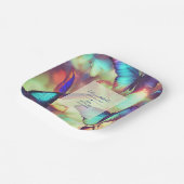 Assiettes En Carton Plaque Papier papillon (Angulaire)