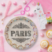 Assiettes En Carton Plaque papier Paris (Fête)
