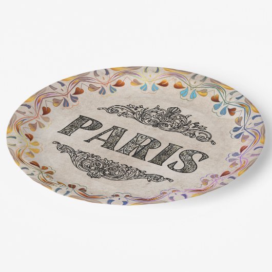 Assiettes En Carton Plaque papier Paris (Angle)