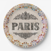 Assiettes En Carton Plaque papier Paris (Devant)
