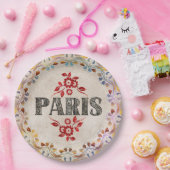 Assiettes En Carton Plaque papier Paris (Fête)