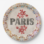 Assiettes En Carton Plaque papier Paris (Devant)