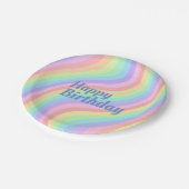 Assiettes En Carton Plaque Papier Pastel Rainbow (Angle)