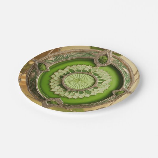 Assiettes En Carton Plaque papier Pendentif Art nouveau (Angle)