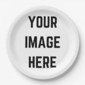Assiettes En Carton Plaque papier personnalisable (Devant)