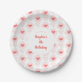 Assiettes En Carton Plaque papier personnalisable Valentine's Day Part (Devant)