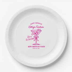 Assiettes En Carton Plaque papier personnalisée 40e anniversaire Marti