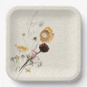 Assiettes En Carton Plaque papier personnalisée fleur sauvage (Recto)