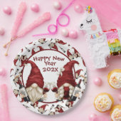Assiettes En Carton Plaque papier personnalisée pour le Nouvel An (Fête)