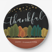 Assiettes En Carton Plaque papier personnalisée Thanksgiving (Devant)