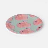 Assiettes En Carton Plaque Papier Poisson Rose Cute (Angle)