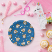 Assiettes En Carton Plaque Papier Poméranienne KiniArt (Fête)