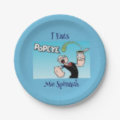 Assiettes En Carton Plaque Papier Popeye (Devant)